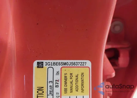 2018 Chevrolet Cruze Lt Auto from USA, damaged, VIN 3G1BE6SM0JS637227